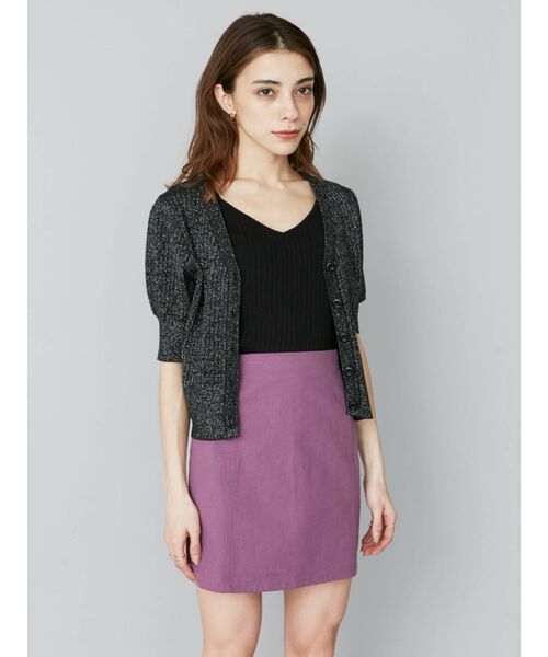 EVRIS（エヴリス）の「サイドベルトツイルミニスカート（スカート・レディース・ブラック/パープル/その他1・SMALL/MEDIUM）」の17枚目の写真