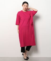 MANASTASH | MANASTASH/マナスタッシュ W's HEMP 3/4 SLEEVE SLIT DRESS ウィメンズ　7分袖　スリットワンピ―ス(ワンピース)