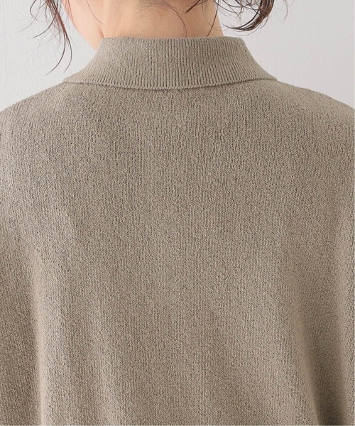 JOURNAL STANDARD relume(ジャーナルスタンダード レリューム)の「コットンスラブ天竺ポロシャツ(ポロシャツ・レディース・ホワイト/ブラウン系その他・FREE)」の4枚目の写真