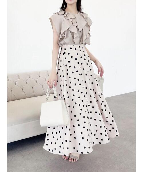 HALUHIROINE（ハルヒロイン）の「ラッフルブラウス（シャツ/ブラウス・レディース・ライトブルー/ベージュ/ライトピンク・FREE）」の9枚目の写真