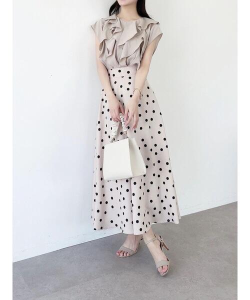 HALUHIROINE（ハルヒロイン）の「ラッフルブラウス（シャツ/ブラウス・レディース・ライトブルー/ベージュ/ライトピンク・FREE）」の10枚目の写真