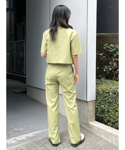 ENVYM(アンビー)の「スリットスラックスPT(スラックス・レディース・ベージュ/グリーン/ブラック・S/M)」の10枚目の写真