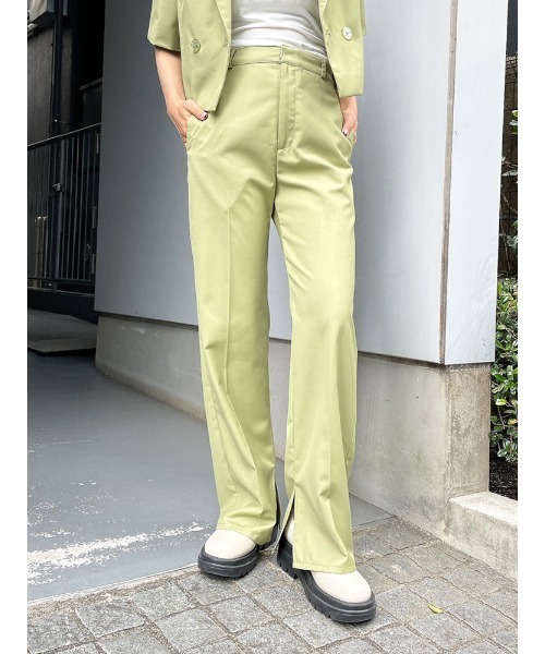ENVYM(アンビー)の「スリットスラックスPT(スラックス・レディース・ベージュ/グリーン/ブラック・S/M)」の11枚目の写真