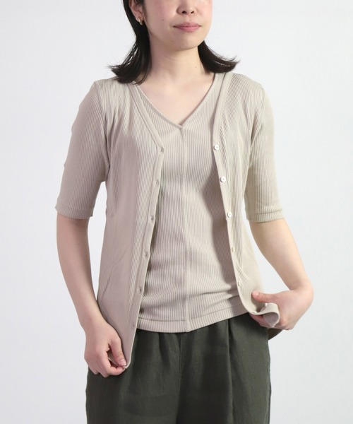 Owleye By Domingo アウルアイ オリジナルコットンリブ ｖネックタンクトップ Domingo ドミンゴ 公式オンラインショップ