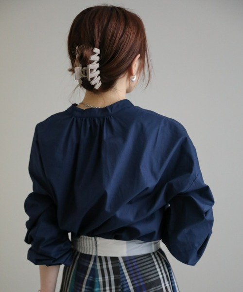 sakishimatokyo(サキシマトーキョー)の「ポイントパールブラウス(シャツ/ブラウス・レディース・ホワイト/ブラック/ネイビー/ライトベージュ/ライトグリーン・FREE)」の14枚目の写真