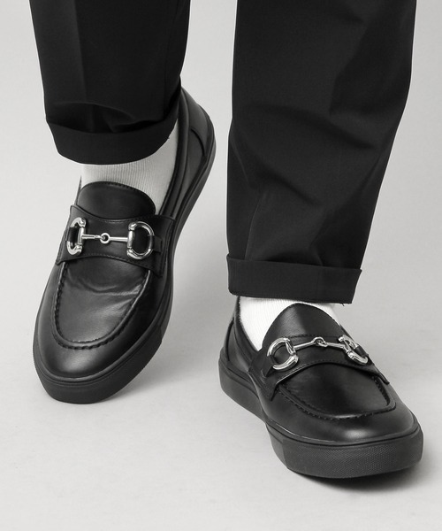 glabella（グラベラ）の「フェイクレザー ビットローファー スニーカー / ドレススニーカー / ビジネススニーカー / 黒スニーカー（ローファー・メンズ・ブラック・S/M/L）」の3枚目の写真