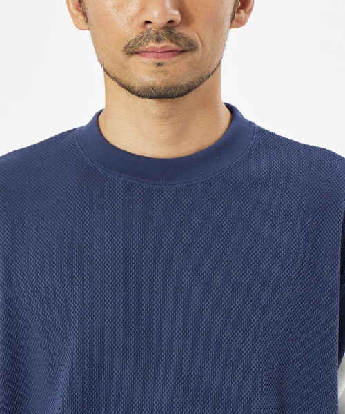 MYSELF ABAHOUSE（マイセルフアバハウス）の「鹿の子 ルーズ レイヤード ベスト（ベスト・メンズ・サックスブルー/アイボリー/ピンクベージュ/グレイッシュブルー・46/48）」の14枚目の写真