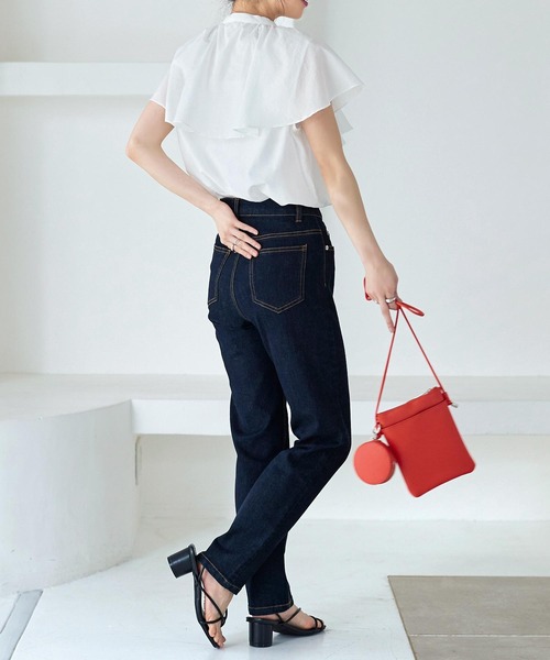 KOBE LETTUCE（コウベレタス）の「ビックカラーノースリーブブラウス[C6266]（シャツ/ブラウス・レディース・オレンジ/ブラウン/ブラック/グリーン/オフホワイト・FREE）」の15枚目の写真