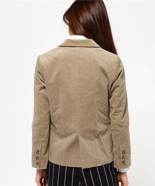 OUTLET(アウトレット)の「【Sheta】コーデュロイテーラージャケット(テーラードジャケット・レディース・キャメル/ネイビー・FREE)」の5枚目の写真