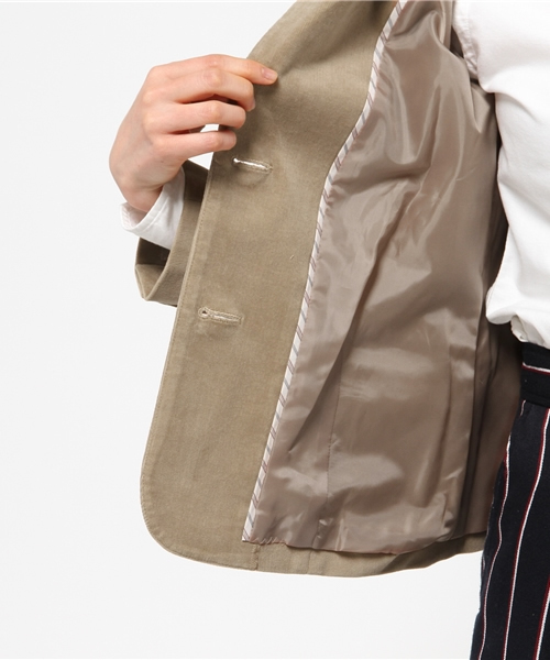 OUTLET(アウトレット)の「【Sheta】コーデュロイテーラージャケット(テーラードジャケット・レディース・キャメル/ネイビー・FREE)」の11枚目の写真