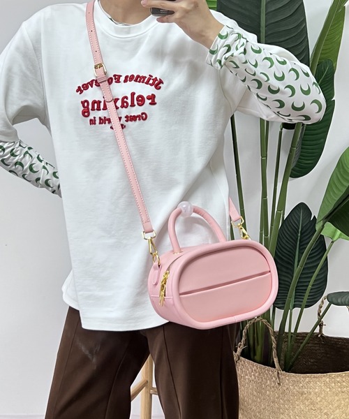 LA VORAGINE(ラ ヴォラジネ)の「2WAYデザインショルダーバッグ/ハンドバッグ(ハンドバッグ・レディース・ブラック/ピンク/イエロー/ブルー・FREE)」の8枚目の写真