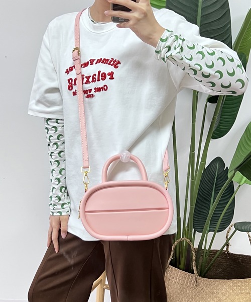 LA VORAGINE(ラ ヴォラジネ)の「2WAYデザインショルダーバッグ/ハンドバッグ(ハンドバッグ・レディース・ブラック/ピンク/イエロー/ブルー・FREE)」の7枚目の写真