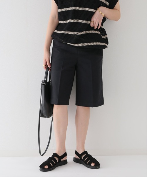 JOURNAL STANDARD relume(ジャーナルスタンダード レリューム)の「ウォッシャブルコットンツイルショートパンツ(その他パンツ・レディース・ベージュ/ブラック・FREE)」の2枚目の写真