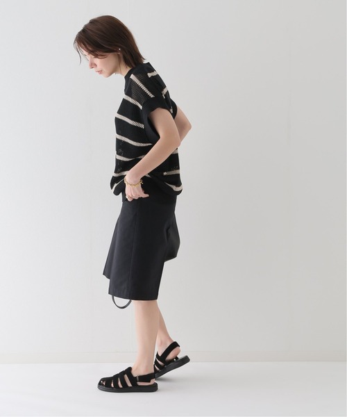 JOURNAL STANDARD relume(ジャーナルスタンダード レリューム)の「ウォッシャブルコットンツイルショートパンツ(その他パンツ・レディース・ベージュ/ブラック・FREE)」の12枚目の写真
