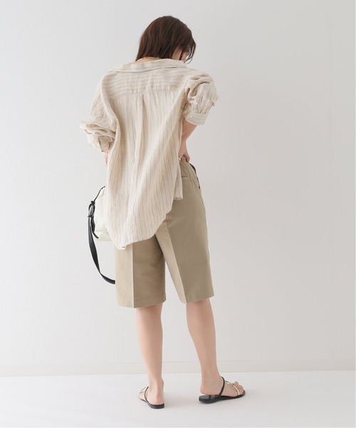 JOURNAL STANDARD relume(ジャーナルスタンダード レリューム)の「ウォッシャブルコットンツイルショートパンツ(その他パンツ・レディース・ベージュ/ブラック・FREE)」の7枚目の写真