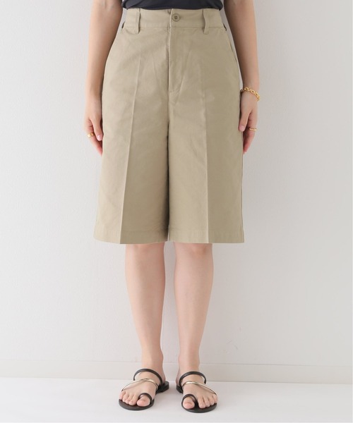 JOURNAL STANDARD relume(ジャーナルスタンダード レリューム)の「ウォッシャブルコットンツイルショートパンツ(その他パンツ・レディース・ベージュ/ブラック・FREE)」の3枚目の写真