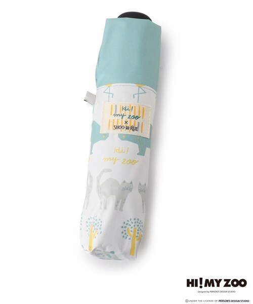 SHOO・LA・RUE（シューラルー）の「【コラボ】HI! MY ZOO 晴雨兼用 折りたたみ傘（その他雑貨・レディース・ネイビー/アイボリー/ピンク系・00）」の6枚目の写真