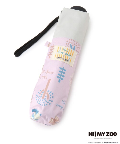 SHOO・LA・RUE（シューラルー）の「【コラボ】HI! MY ZOO 晴雨兼用 折りたたみ傘（その他雑貨・レディース・ネイビー/アイボリー/ピンク系・00）」の8枚目の写真