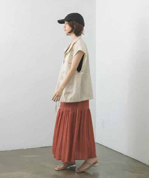 RETRO GIRL（レトロガール）の「ミリタリーベスト（その他アウター・レディース・ブラック/グリーン/アイボリー・FREE）」の5枚目の写真