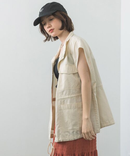 RETRO GIRL（レトロガール）の「ミリタリーベスト（その他アウター・レディース・ブラック/グリーン/アイボリー・FREE）」の9枚目の写真