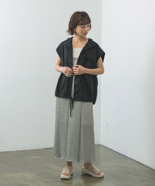 RETRO GIRL（レトロガール）の「ミリタリーベスト（その他アウター・レディース・ブラック/グリーン/アイボリー・FREE）」の14枚目の写真