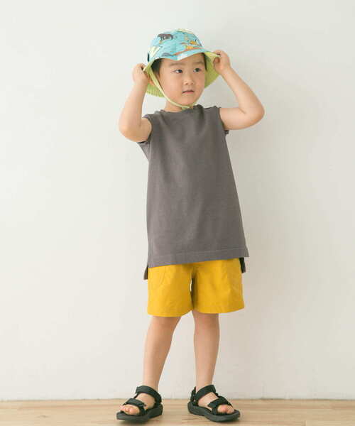 URBAN RESEARCH DOORS（アーバンリサーチドアーズ）の「ピグメントノースリーブカットソー(KIDS)（Tシャツ/カットソー・キッズ・チャコールグレー/ミント・120/105/150/135）」の2枚目の写真