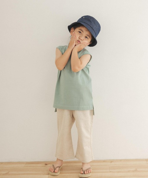 URBAN RESEARCH DOORS（アーバンリサーチドアーズ）の「ピグメントノースリーブカットソー(KIDS)（Tシャツ/カットソー・キッズ・チャコールグレー/ミント・120/105/150/135）」の12枚目の写真