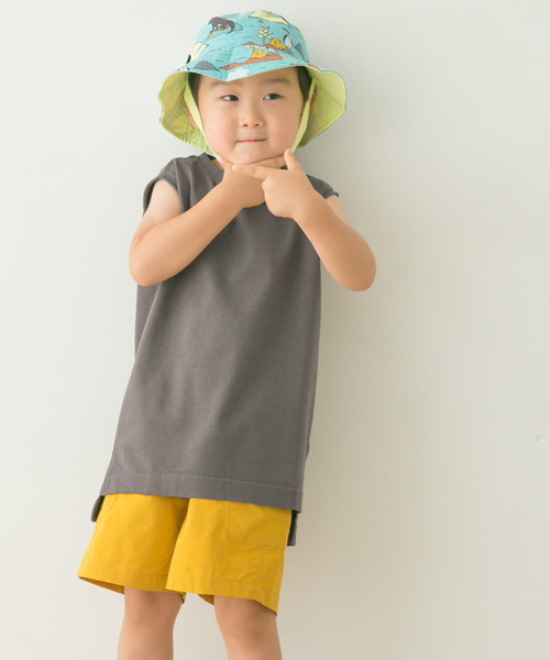URBAN RESEARCH DOORS（アーバンリサーチドアーズ）の「ピグメントノースリーブカットソー(KIDS)（Tシャツ/カットソー・キッズ・チャコールグレー/ミント・120/105/150/135）」の15枚目の写真
