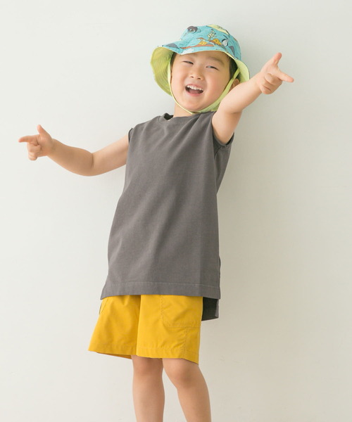 URBAN RESEARCH DOORS（アーバンリサーチドアーズ）の「ピグメントノースリーブカットソー(KIDS)（Tシャツ/カットソー・キッズ・チャコールグレー/ミント・120/105/150/135）」の13枚目の写真