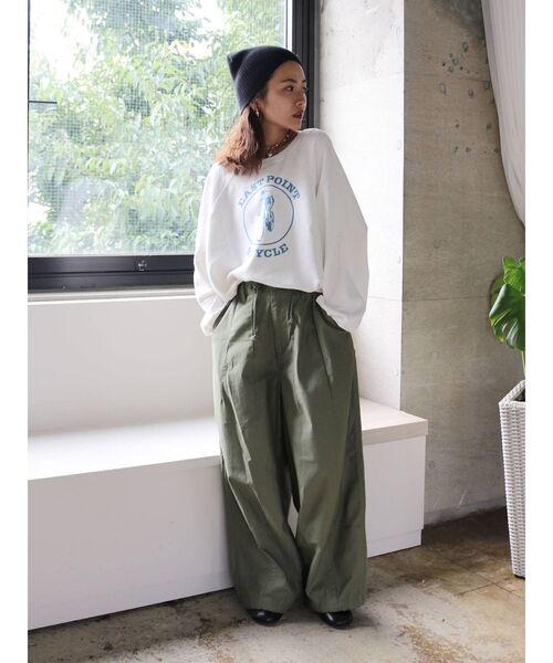 Ungrid（アングリッド）の「ミリタリーボリュームパンツ（その他パンツ・レディース・カーキ/アイボリー・SMALL/MEDIUM）」の21枚目の写真