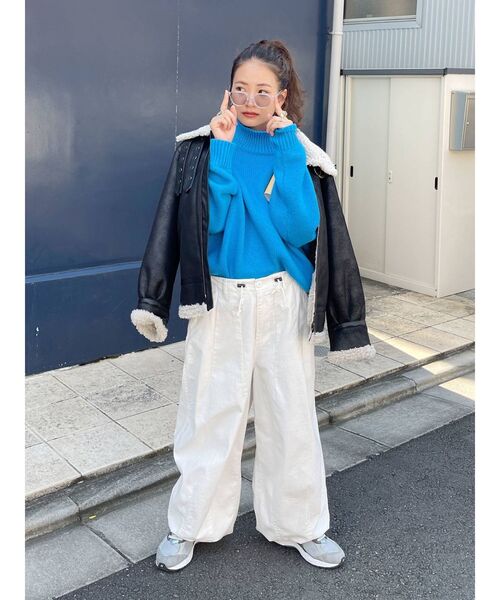 Ungrid（アングリッド）の「ミリタリーボリュームパンツ（その他パンツ・レディース・カーキ/アイボリー・SMALL/MEDIUM）」の7枚目の写真