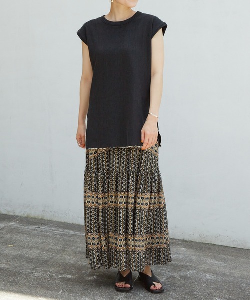 BEARDSLEY(ビアズリー)の「《FRIPIER》エスニック柄ギャザースカート(スカート・レディース・ブラック/レッド・FREE)」の21枚目の写真