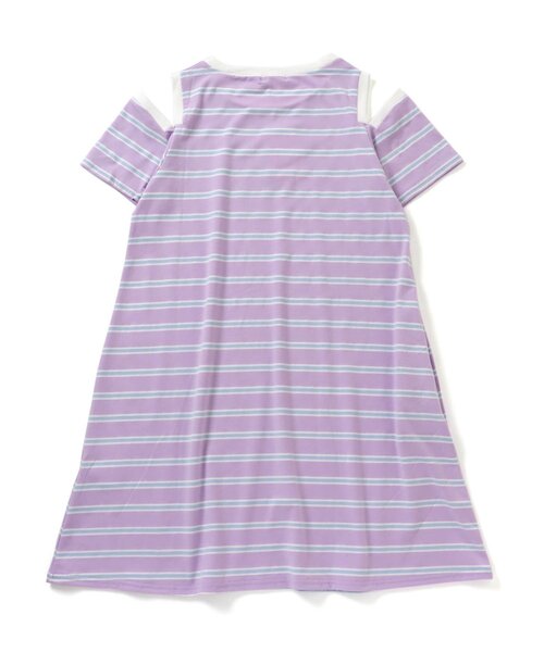 algy(アルジー)の「肩あき配色Tワンピ(ワンピース・キッズ・ブラック/グリーン/ラベンダー・SMALL/MEDIUM/X-SMALL/XX-SMALL)」の6枚目の写真
