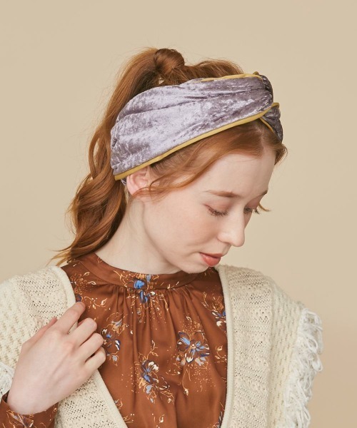 kaorinomori（カオリノモリ）の「kaorinomori フレムヘアバンド（ヘアバンド・レディース・グリーン/グレー/ブラック・FREE）」の3枚目の写真