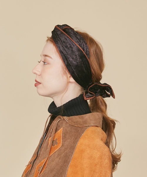 kaorinomori（カオリノモリ）の「kaorinomori フレムヘアバンド（ヘアバンド・レディース・グリーン/グレー/ブラック・FREE）」の5枚目の写真