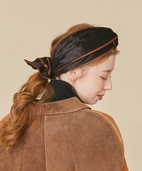 kaorinomori（カオリノモリ）の「kaorinomori フレムヘアバンド（ヘアバンド・レディース・グリーン/グレー/ブラック・FREE）」の6枚目の写真