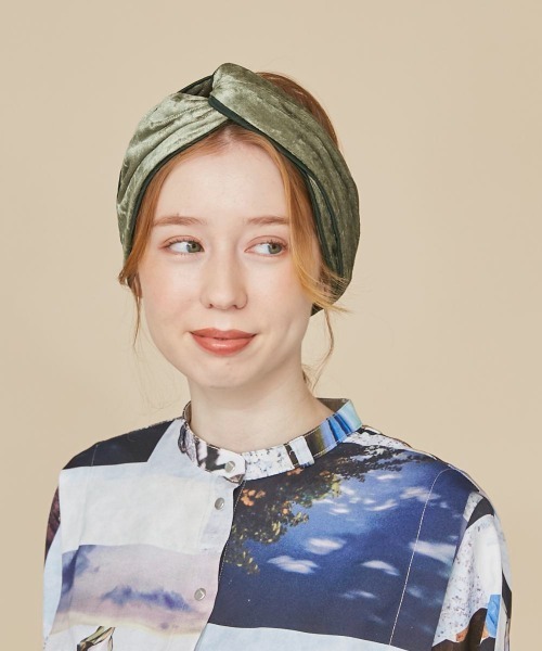 kaorinomori（カオリノモリ）の「kaorinomori フレムヘアバンド（ヘアバンド・レディース・グリーン/グレー/ブラック・FREE）」の21枚目の写真