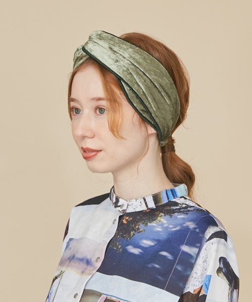 kaorinomori（カオリノモリ）の「kaorinomori フレムヘアバンド（ヘアバンド・レディース・グリーン/グレー/ブラック・FREE）」の22枚目の写真