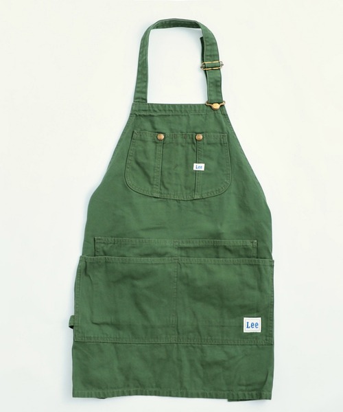 Lee(リー)の「デニムエプロン(エプロン・メンズ・ブラウン/インディゴブルー/グリーン/ストライプ/ワンウォッシュ・MEDIUM)」の2枚目の写真