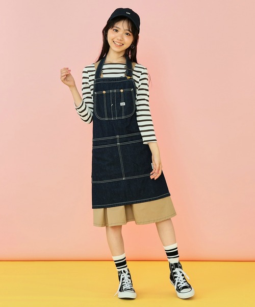 Lee(リー)の「デニムエプロン(エプロン・メンズ・ブラウン/インディゴブルー/グリーン/ストライプ/ワンウォッシュ・MEDIUM)」の16枚目の写真