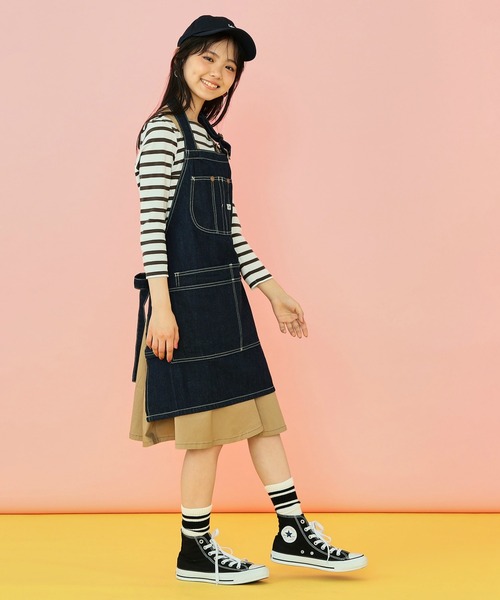 Lee(リー)の「デニムエプロン(エプロン・メンズ・ブラウン/インディゴブルー/グリーン/ストライプ/ワンウォッシュ・MEDIUM)」の18枚目の写真