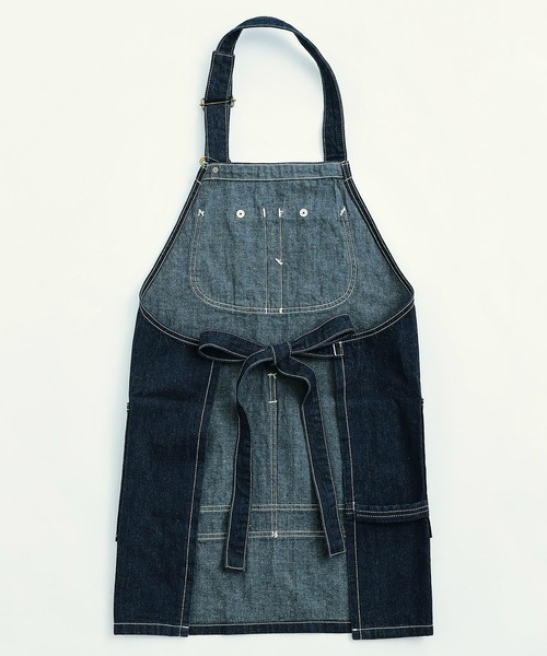 Lee(リー)の「デニムエプロン(エプロン・メンズ・ブラウン/インディゴブルー/グリーン/ストライプ/ワンウォッシュ・MEDIUM)」の21枚目の写真