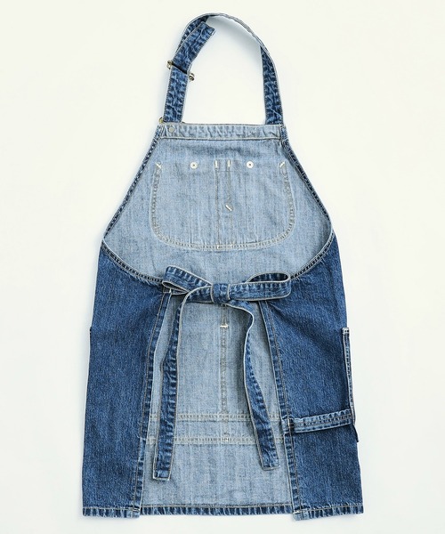 Lee(リー)の「デニムエプロン(エプロン・メンズ・ブラウン/インディゴブルー/グリーン/ストライプ/ワンウォッシュ・MEDIUM)」の13枚目の写真