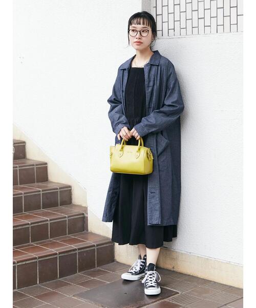 CRAFT STANDARD BOUTIQUE（クラフトスタンダードブティック）の「ショップコート　＊◆（ステンカラーコート・レディース・ブラック/グレー/ダークインディゴブルー・M/L）」の16枚目の写真