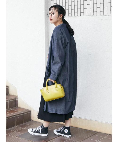 CRAFT STANDARD BOUTIQUE（クラフトスタンダードブティック）の「ショップコート　＊◆（ステンカラーコート・レディース・ブラック/グレー/ダークインディゴブルー・M/L）」の17枚目の写真