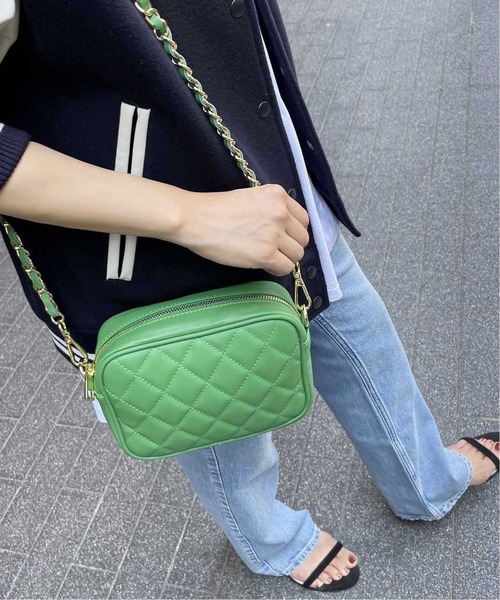 MILOS（ミロス）の「【MILOS/ミロス】 キルティングショルダーバッグ（ショルダーバッグ・レディース・ブラック/レッド/グリーン・FREE）」の14枚目の写真