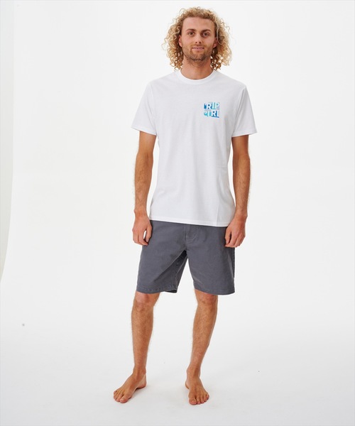 rip curl(リップカール)の「【RIPCURL(リップカール)】SURF REVIVAL BOXED TEE/バックプリント半袖ロゴTシャツ(Tシャツ/カットソー・メンズ・ホワイト系その他/チャコール・SMALL/MEDIUM/LARGE/X-LARGE/X-SMALL)」の3枚目の写真
