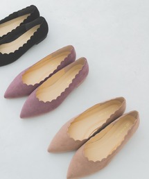 『MADE IN JAPAN』 スカラップフラットシューズ