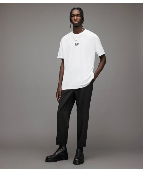 ALLSAINTS(オールセインツ)の「REFRACT CREW T-SHIRT | REFRACT クルー Tシャツ(Tシャツ/カットソー・メンズ・ホワイト・M/L/XS/S)」の4枚目の写真
