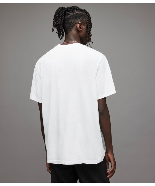 ALLSAINTS(オールセインツ)の「REFRACT CREW T-SHIRT | REFRACT クルー Tシャツ(Tシャツ/カットソー・メンズ・ホワイト・M/L/XS/S)」の5枚目の写真
